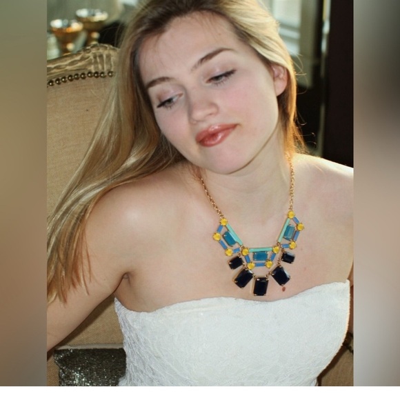 Limited Edition Kate Spade Blue and Gold Necklace- Brand new comes with dust bag - Picture 2 of 5